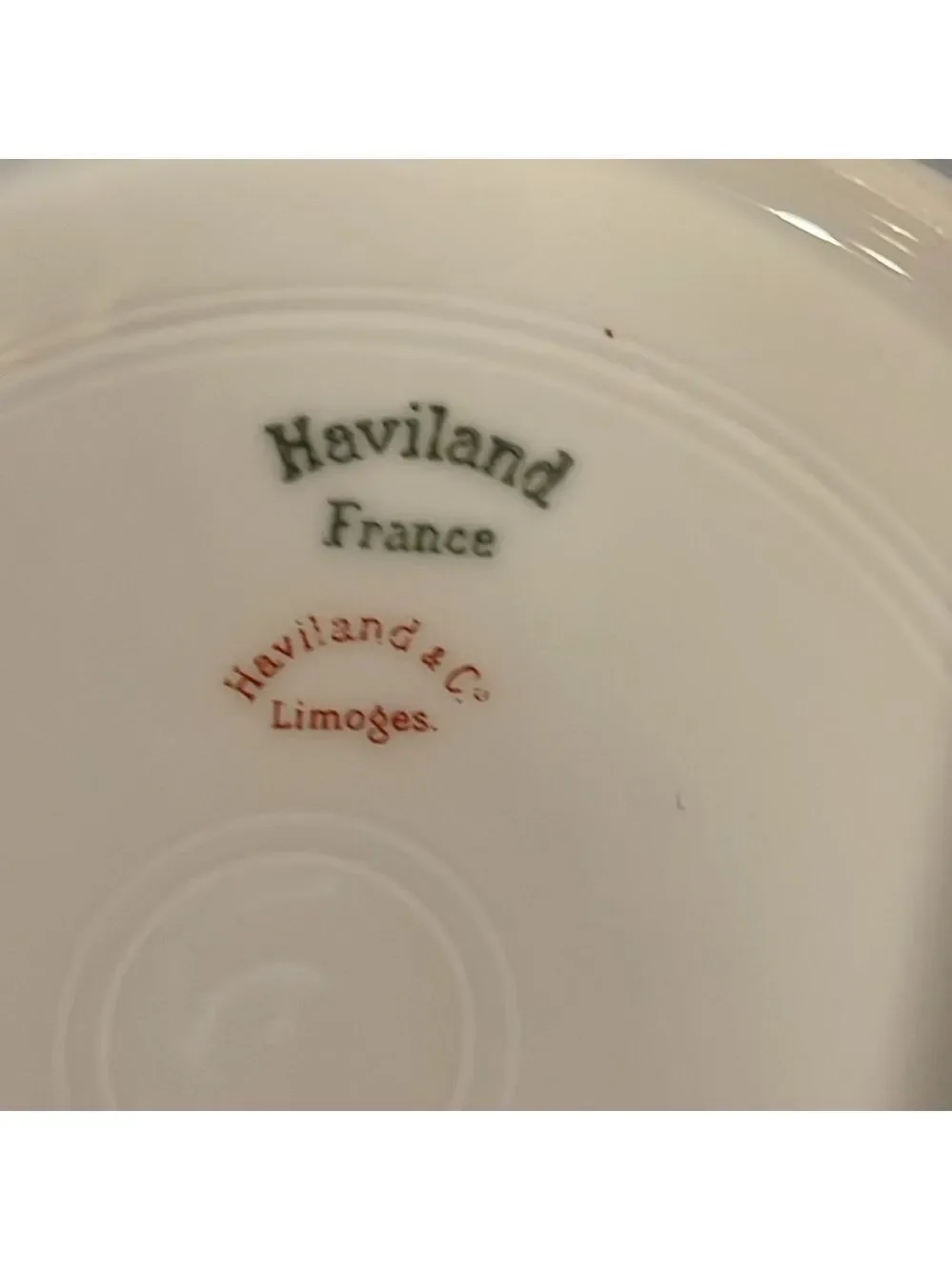 Set of 4 Haviland & Co. Limoges 7 3/8” shallow bowls